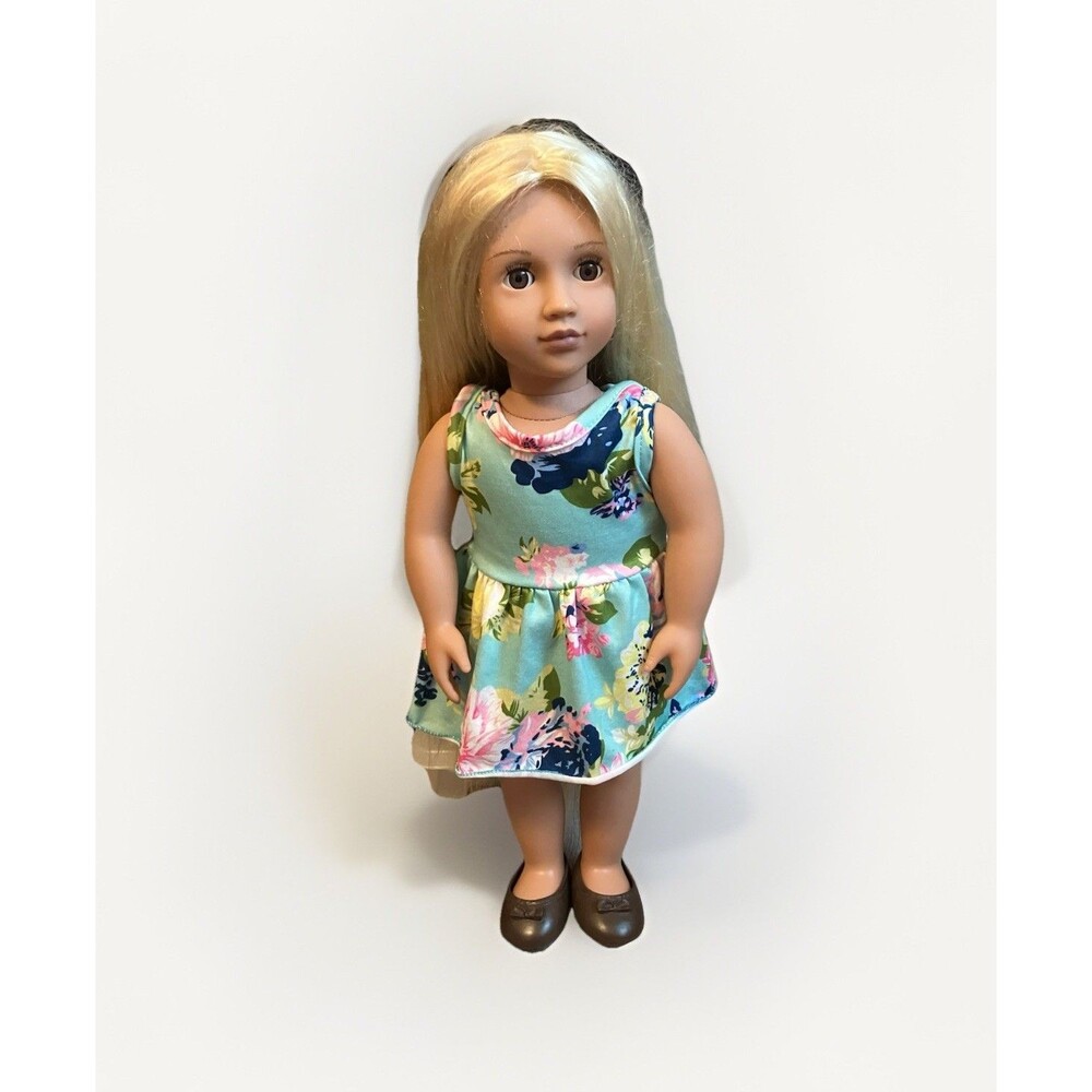 Our Generation Growing Braids Doll 18" Blond Hair Brown Eyes